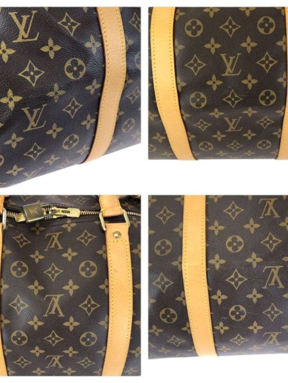 Louis Vuitton Monogram Keepall Bandouliere 60 2-Way Brown Gold Boston Bag - Picture 5 of 9